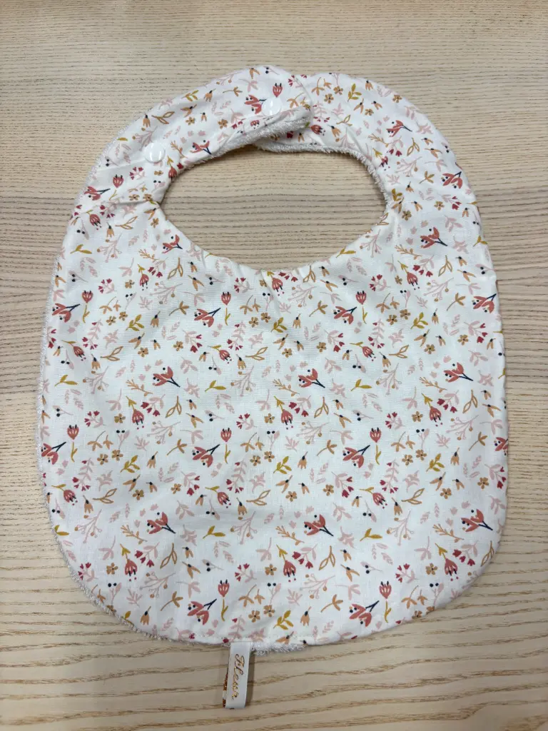 Bavoir - Fleur de coton - Fleurs