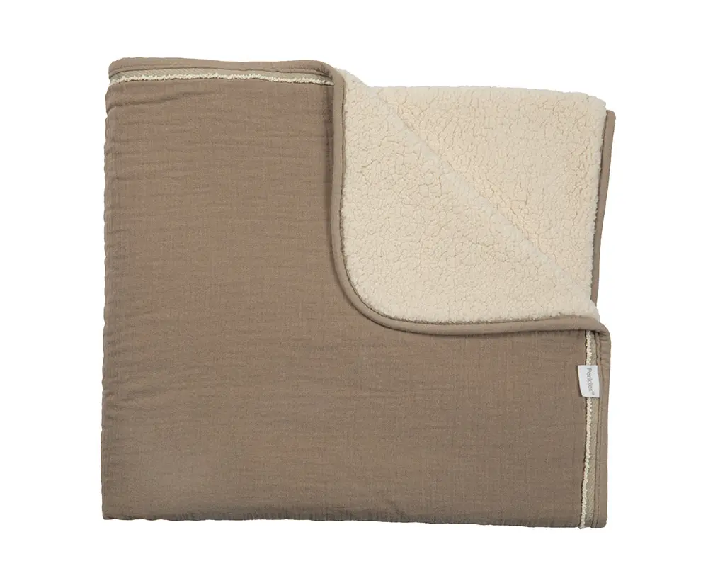  Couverture - Pericles - Chocolat/Crème 100x150cm  