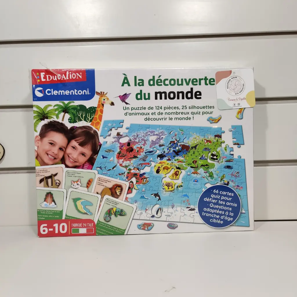 Puzzle Quiz - Clementoni - A la découverte du monde