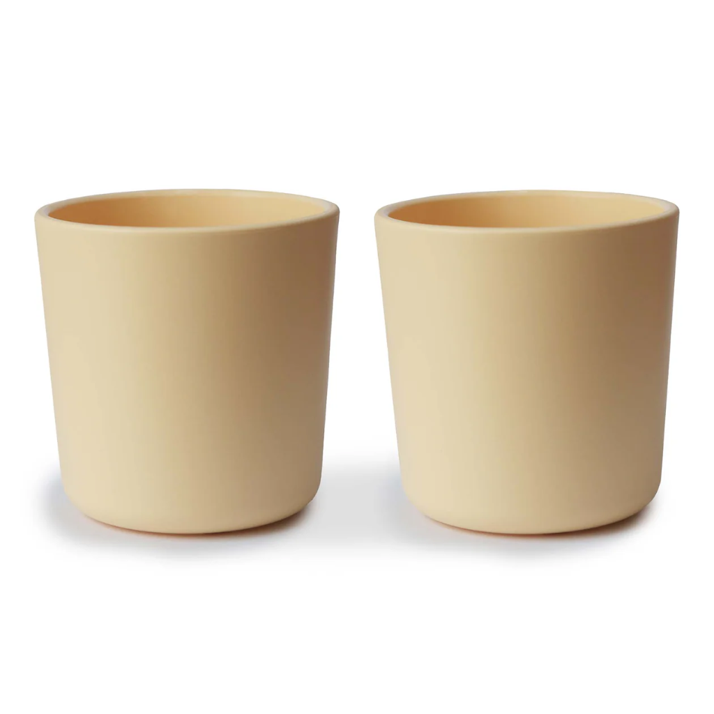 Lot de deux gobelets - Mushie - Jaune 