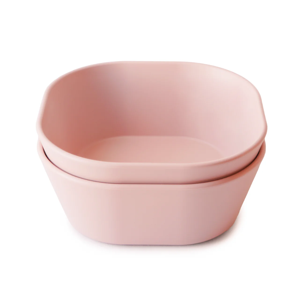 Lot de deux petits bols - Mushie - Rose 