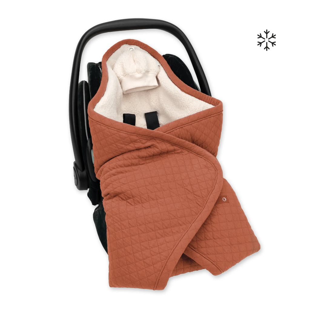 Nid d'ange BISIDE -  0-12m brick Pady quilted + teddy 