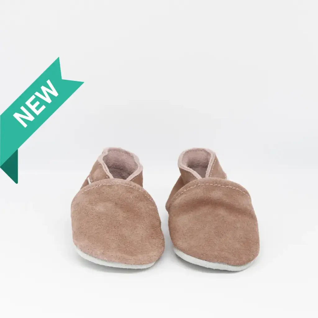 Chaussons en cuir - Stabifoot  - Babysoft taupe 6/12 mois 