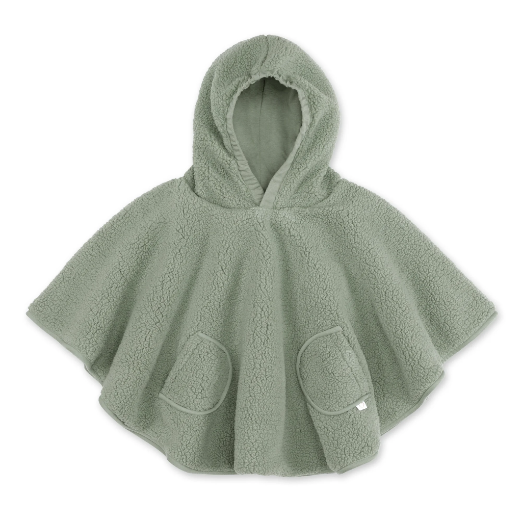 Poncho de voyage -Bemini - 9-36m Teddy pady jersey Kaki 