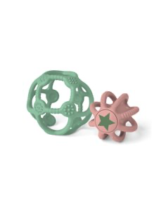 Lot de deux balles sensoriels - Little L - Verte et rose 