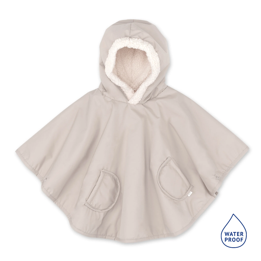 Poncho de voyage -Bemini - 9-36m waterproof teddy neutral oeko-tex 