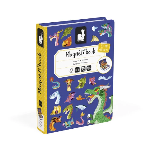 Jeu éducatif - Janod - Magnétibook Dragons 