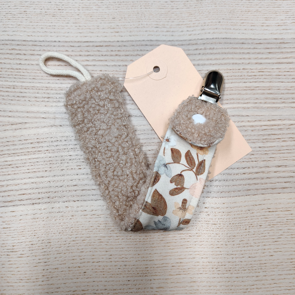 Attache tétine - Fleur de coton - Mouton Fleuris 