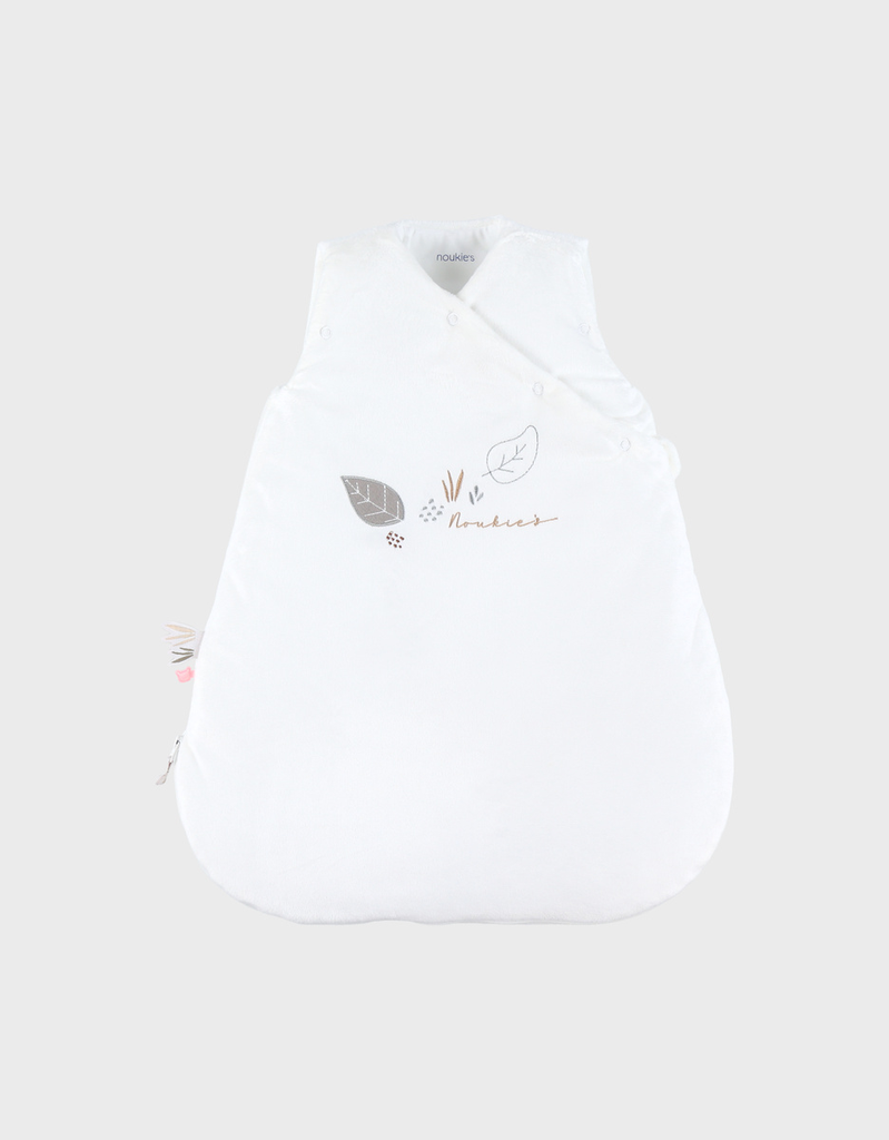 Gigoteuse - Noukie's - écru brodée en Veloudoux 0-3m (50cm) Tog 2-3,5