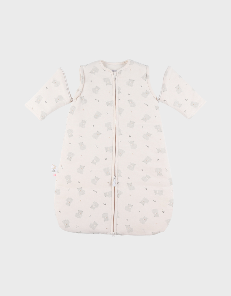 Gigoteuse - Noukie's - Gaz de coton 1-6 mois beige avec des vaches (70cm) Tog 2-3,5