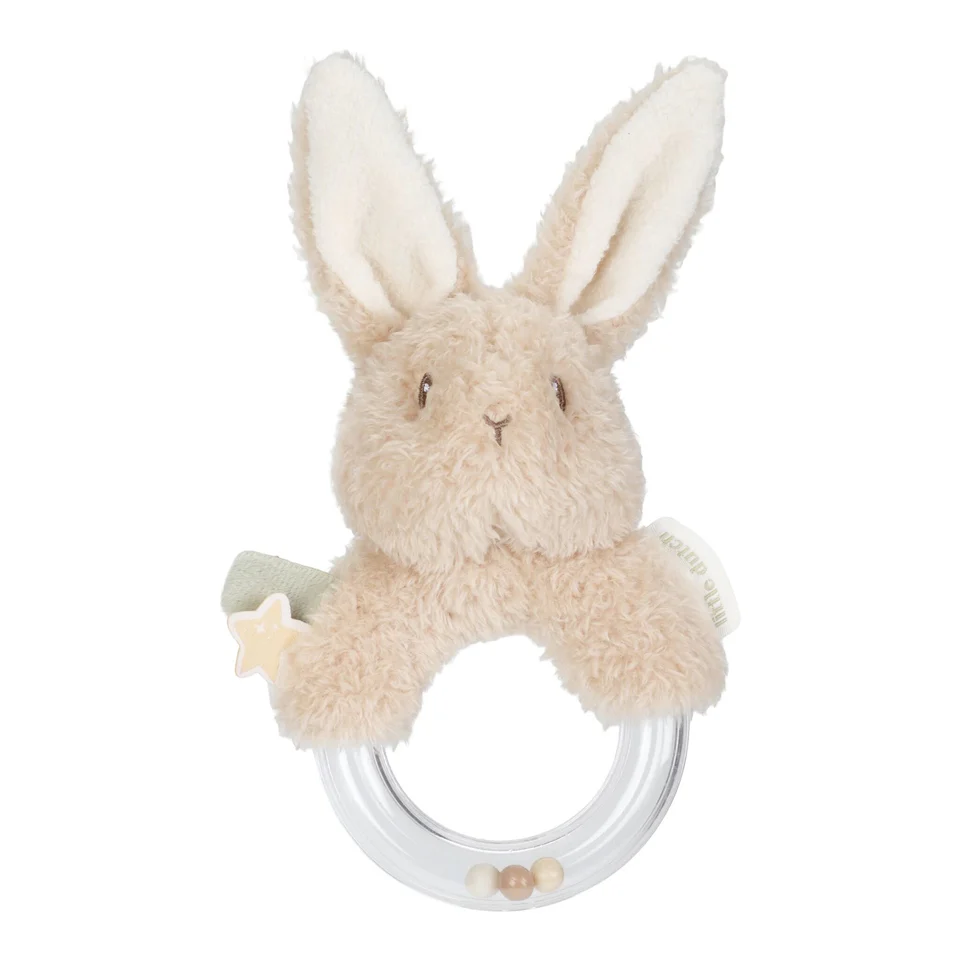 Anneau hochet - Little Dutch -  Lapin beige 