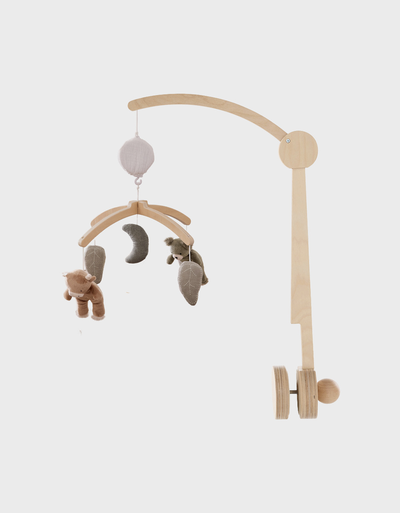 Mobile musical en bois - noukie's - Orso & Fluffy 