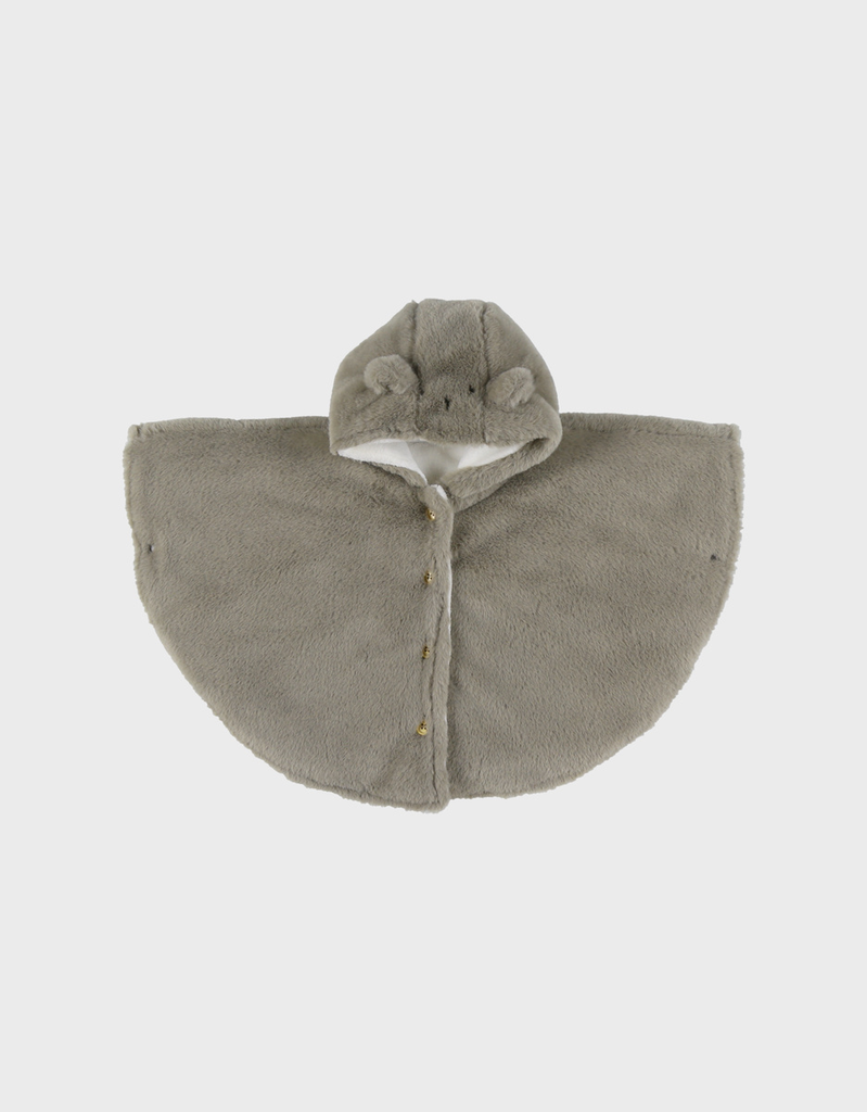 Poncho de voyage - Noukie's - Kaki en groloudoux, (18-36 mois) 