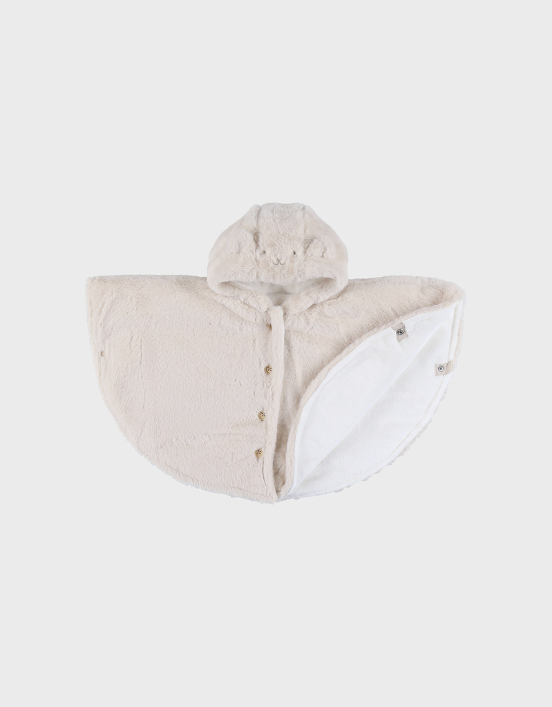 Poncho de voyage - Noukie's - Lapin beige en groloudoux, (18-36 mois)