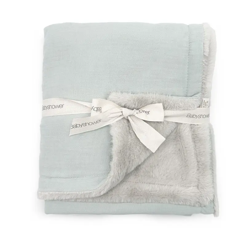 Couverture polaire - Babyshower - Large mint breeze
