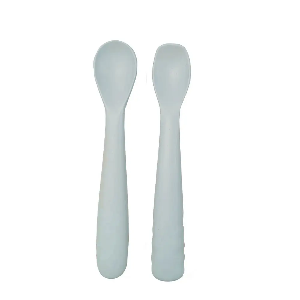 Set de 2 Cuillères - Bo jungle - Silicone Gris 