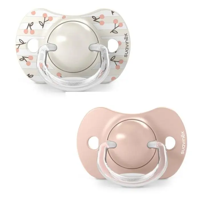Lot de 2 sucettes - Suavinex - Rose - 0-6 mois 