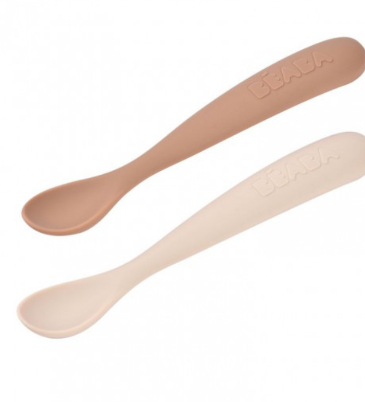 2 cuillères silicone premier âge - Beaba - multi natural 