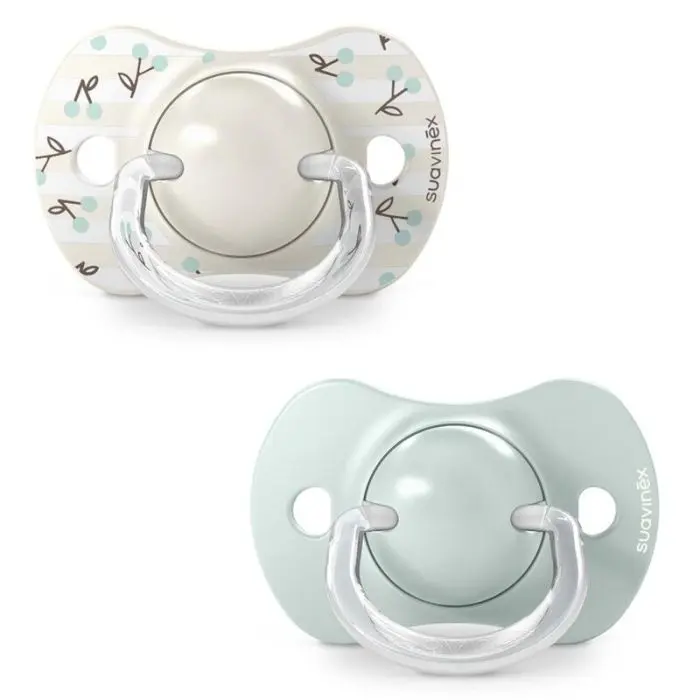 Lot de 2 sucettes Birdies - Suavinex - Vert- 0-6 mois  