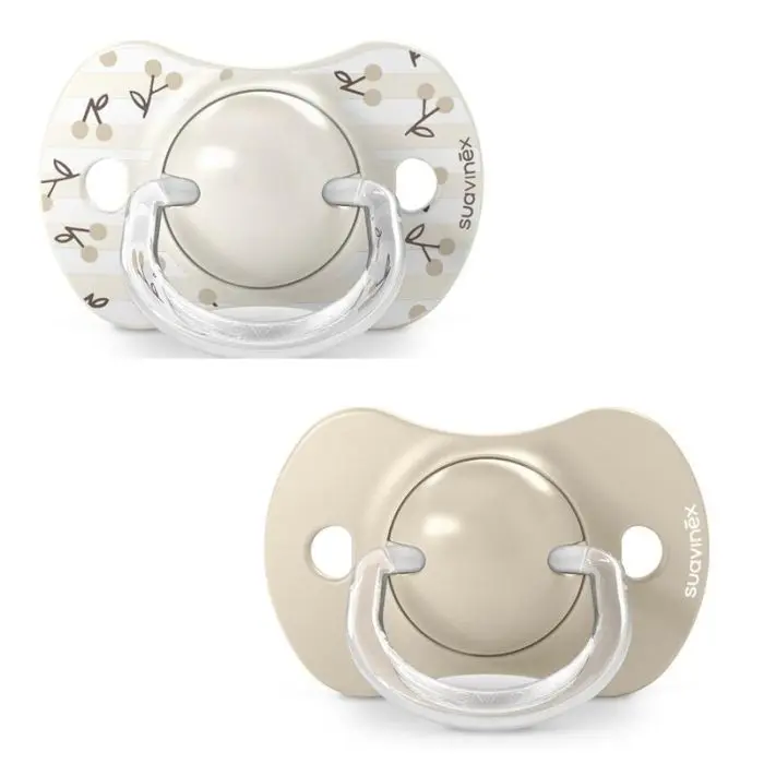 Lot de 2 sucettes Birdies - Suavinex - Beige - 0-6 mois   