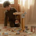 Circuit de train - Little Dutch - Grue en bois 