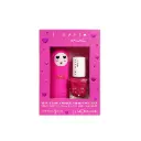 Coffret Fuchsia duo - Baume à lèvres et vernis à l'eau - Inuwet - Cerise et fraise 
