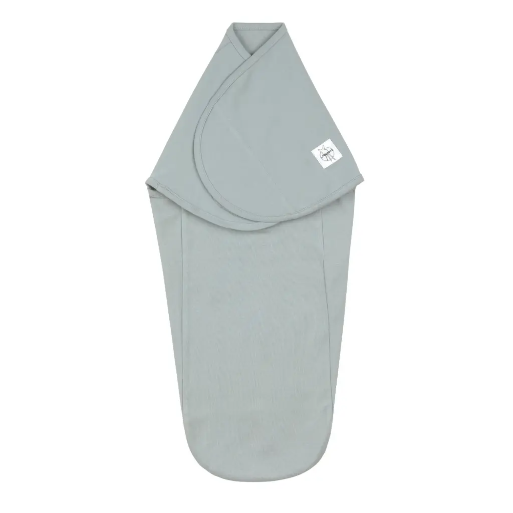 Couverture d'emmaillotage - Lassig - 0-3 Mois - Granite green 