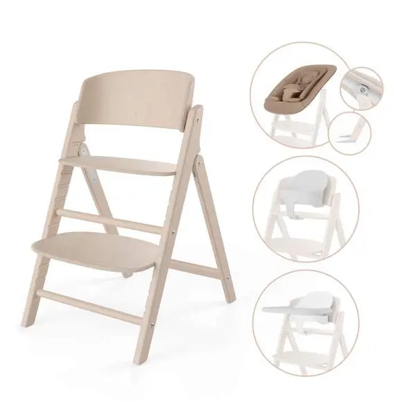 Chaise haute - Cybex - Click Fold 4-in-1 all natural 
