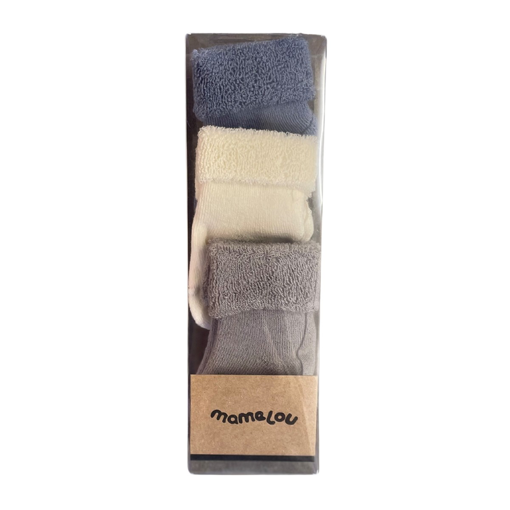 Lot de 3 Chaussettes - Mamelou - Tradewinds/ivory/grey