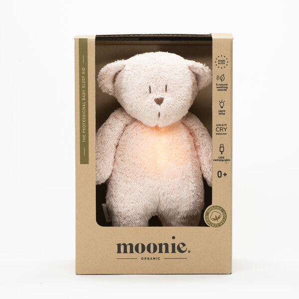 Peluche veilleuse - Moonie organic  - 2.0 Rose 