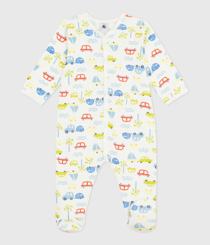 Pyjama en coton - Petit Bateau - Voitures 3 mois (60cm) 