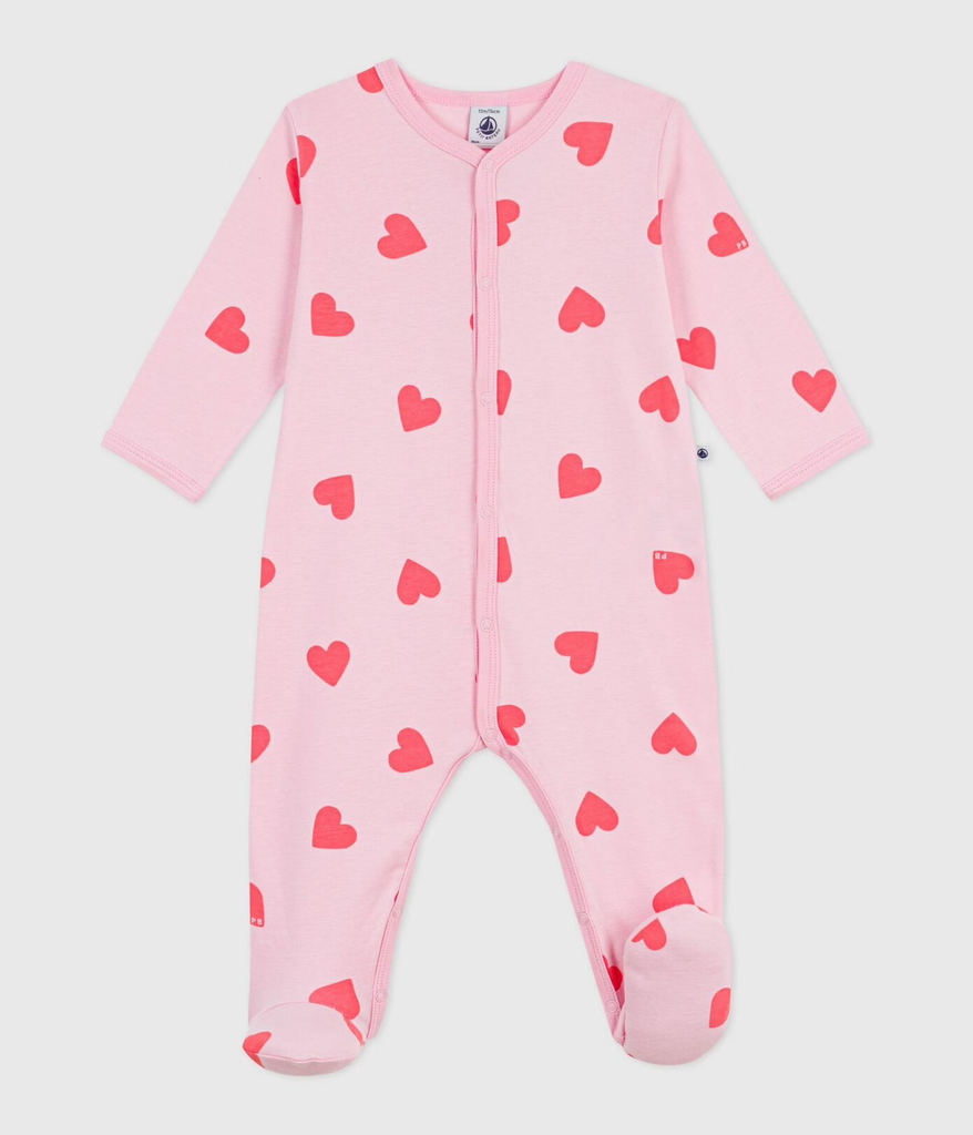 Pyjama en coton - Petit Bateau - Coeurs 12 mois (74cm) 
