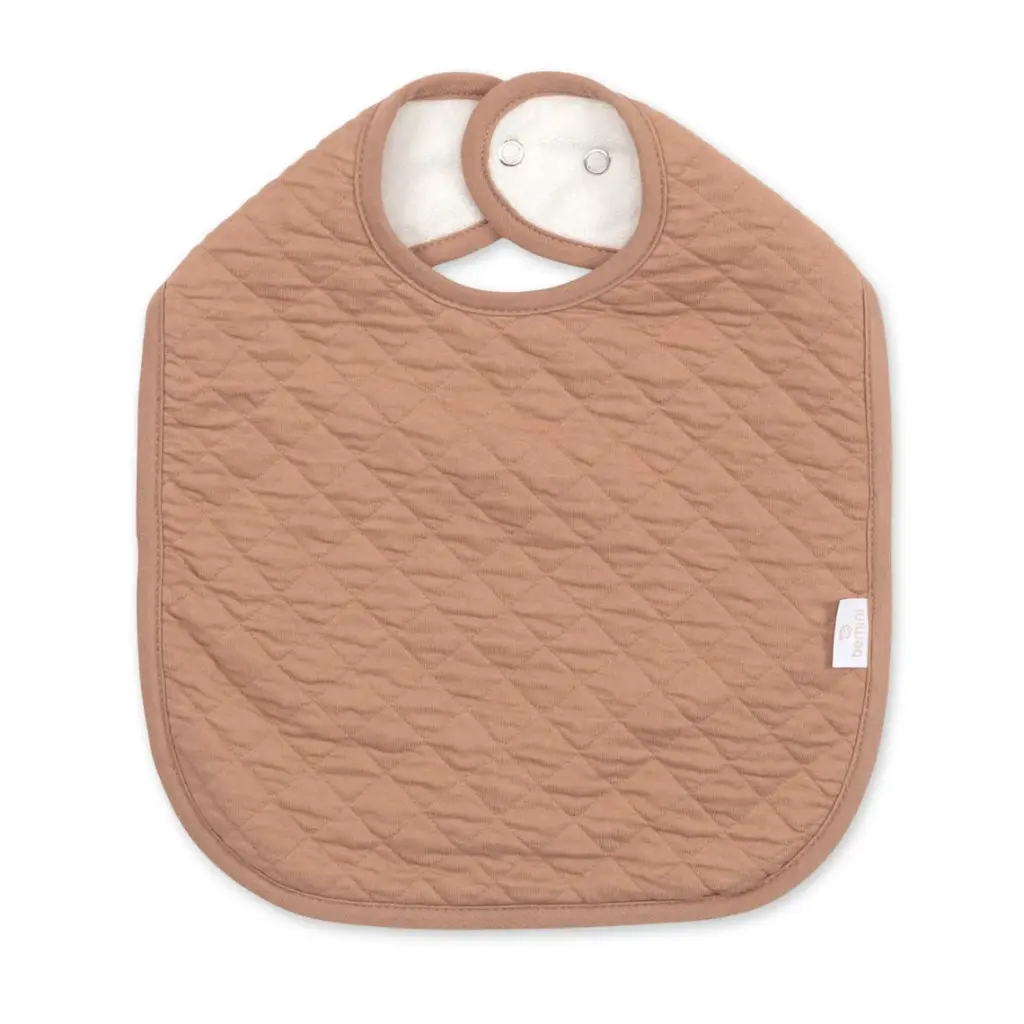 [358QUILT89QU] Bavoir waterproof - Bemini -  beige PADY QUILTED JERSEY 