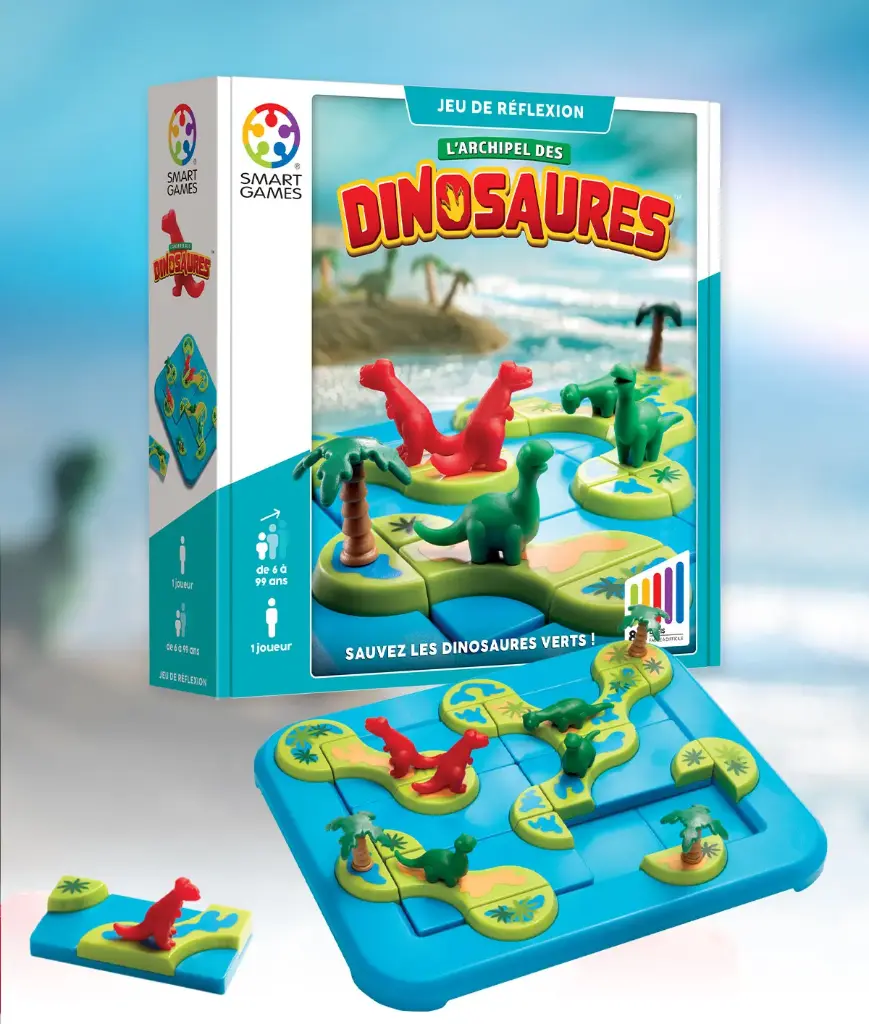 Jeu - Smart Games - L'archipel des dinosaures - 6+  