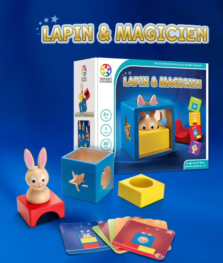Jeu - Smart Games - Lapin et magicien 2-5ans