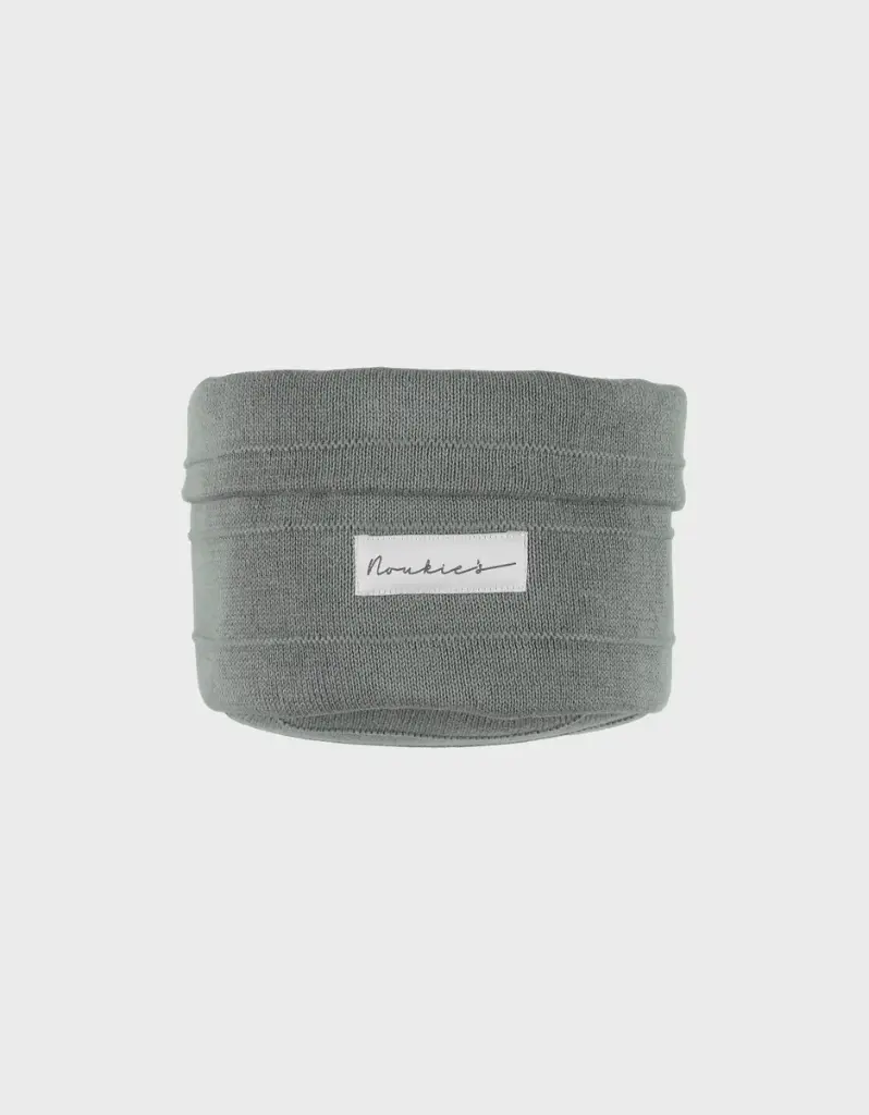 Panier tricoté - noukies - kaki