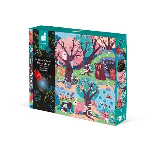 [3700217326531] Puzzle Magique - Janod - La fôret - 24 pièces 