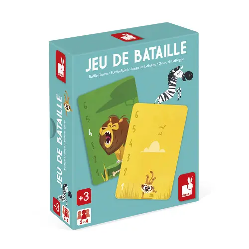 Jeu de bataille - Janod - Animaux de la savane 