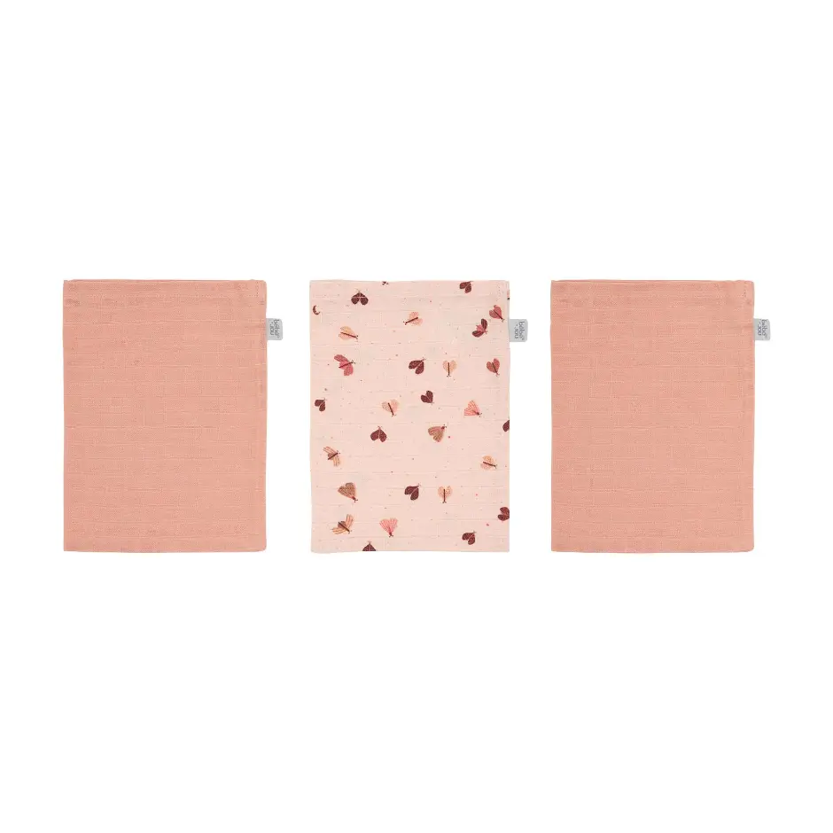 Gants de toilette mousseline - bébéjou - Sweet Butterfly