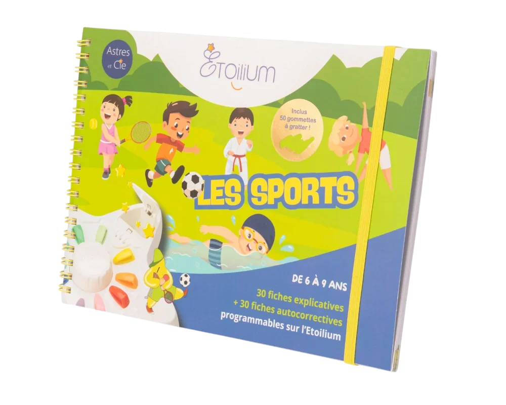 Jeu pédagogique - Astres & Cie - Livret Les Sports de 6 à 9 ans (pour Etoilium)   