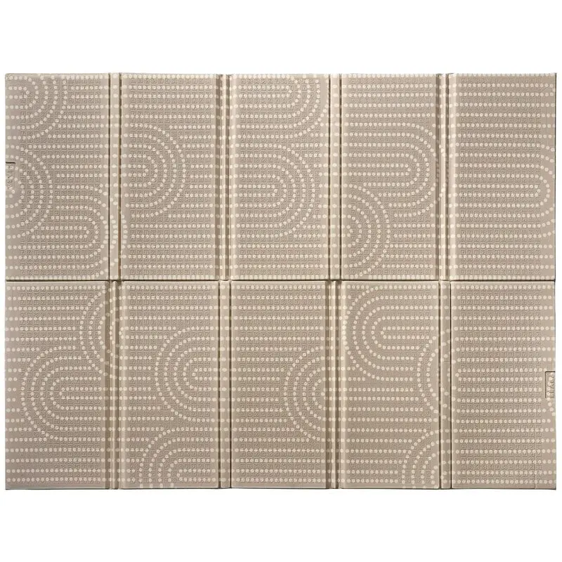 Tapis en mousse/circuit - Béaba - Beige à pois