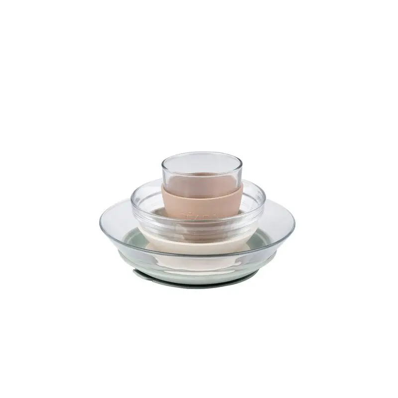 Coffret repas verre - Béaba - Rose