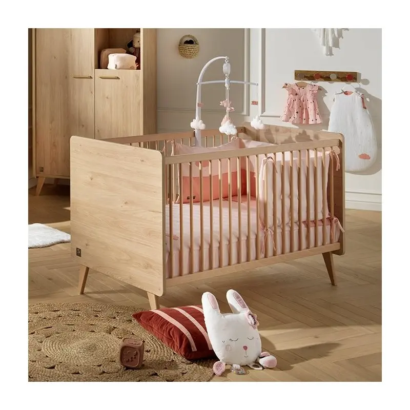 Lit Bébé - Sauthon - Arty - Convertible - 70 x 140 - Bois   