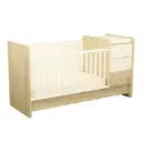 Lit Bébé Combiné- Sauthon - Paloma  - 70 x 140 Evolutif - Blanc  