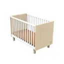 Lit Bébé - Sauthon - Nature - 60 x 120 - Bois et Blanc 