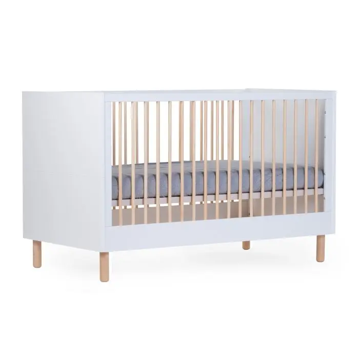 Lit Bébé Evolutif- Childhome - Wonder White - 70 x 140 - Blanc bois