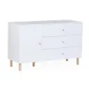 Commode 4Tiroirs  - Childhome -  Wonder White - Blanc 