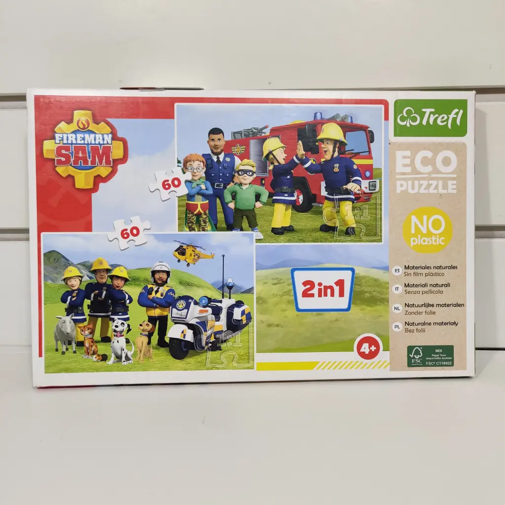 Puzzle - Trefl- Sam Le Pompier 2X60Pièces