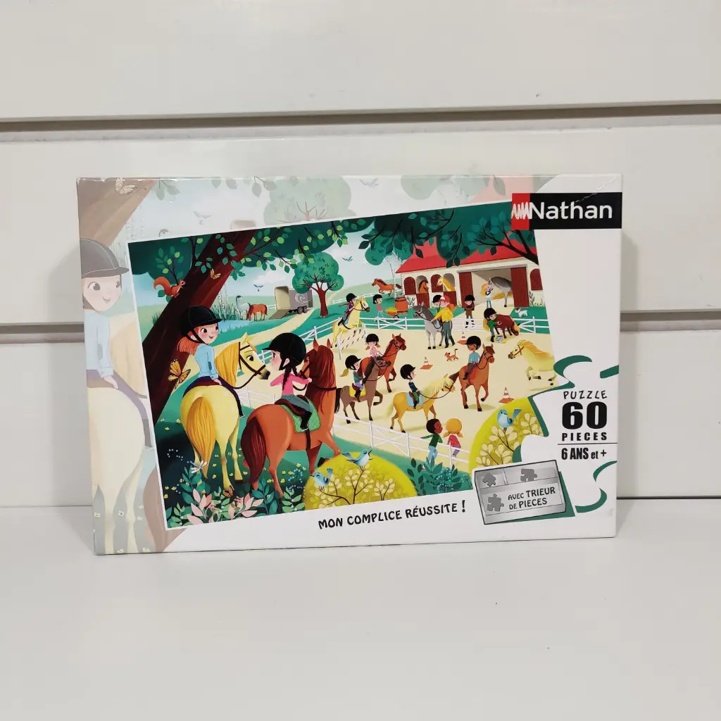 Puzzle - Nathan- Centre Equestre 60Pièces