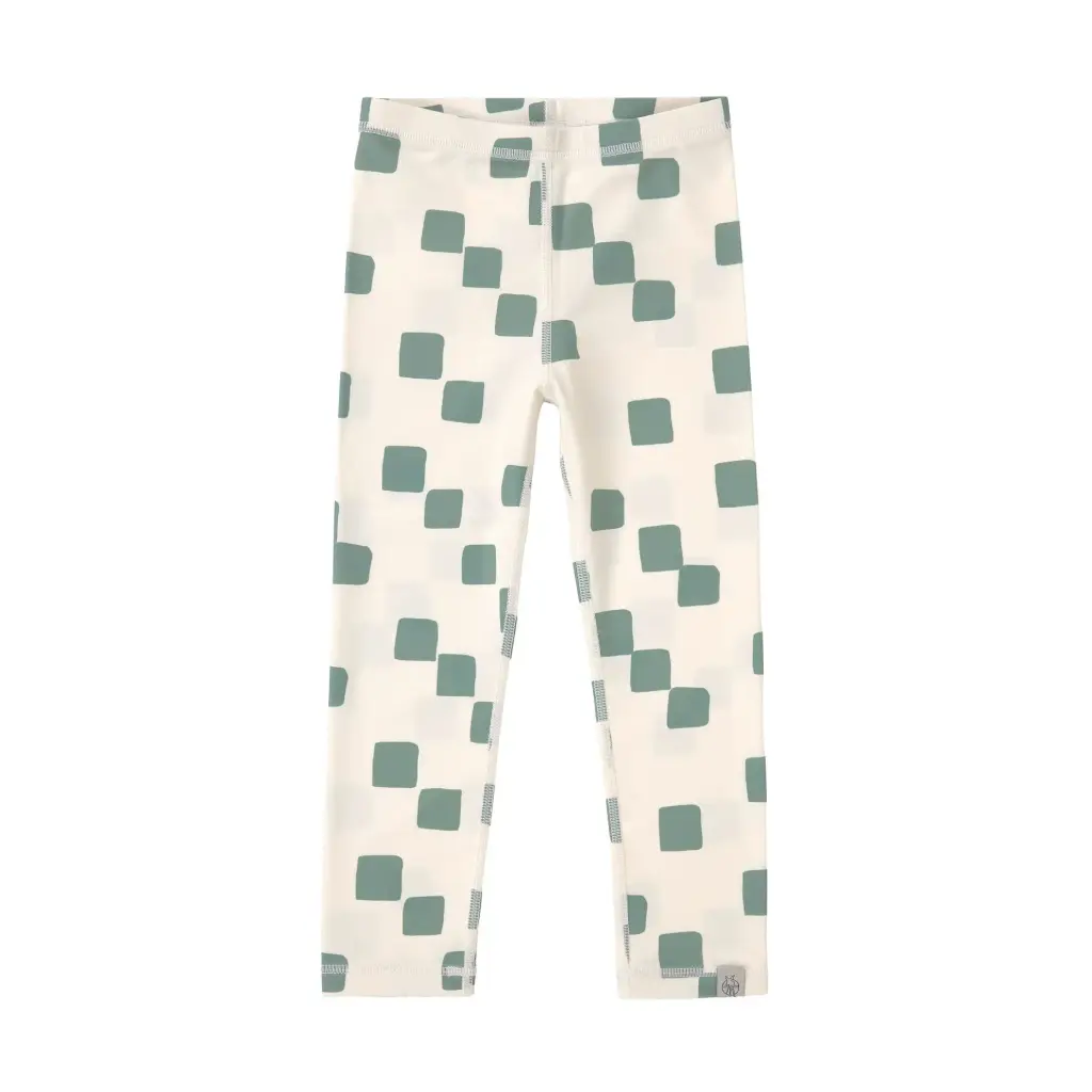 Short de bain long enfants - Lassig - à carreaux, vert blanc 2/3Ans  